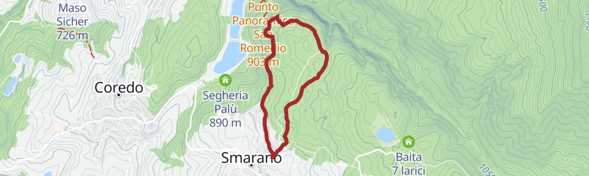 Route map: The Merlonga walk